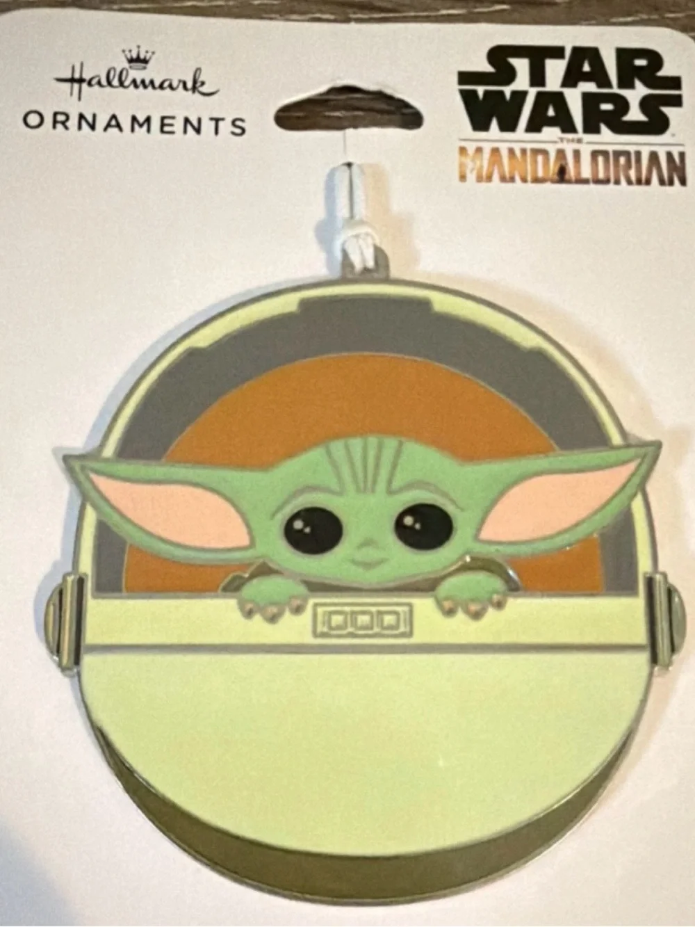 Hallmark Star Wars The Mandalorian Grogu Hanging Ornament NWT 2.5” x 2.5”